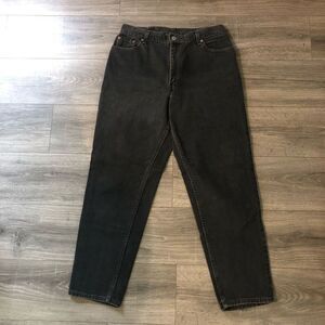 black levi’s 550 relaxed fit tapered leg 14 reg medium black jeans 90s y2k vtg
